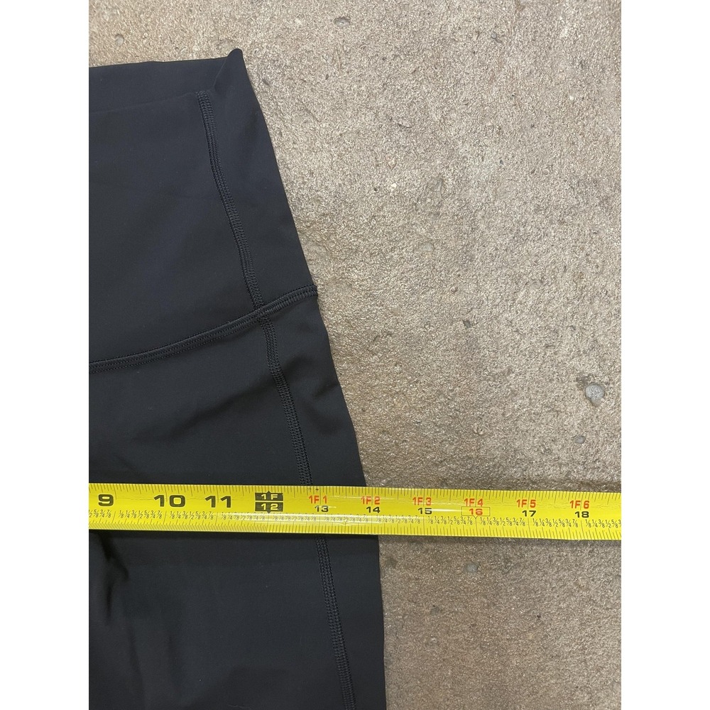 Lululemon Leggings Womens 2 Black High Rise Mesh Panel Cropped Yoga Athletic - Picture 16 of 16
